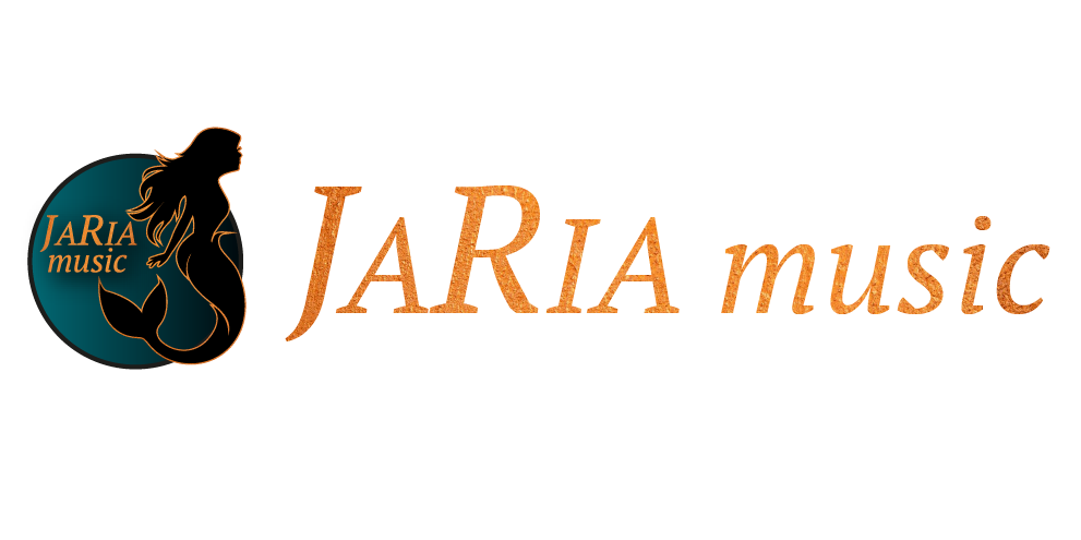 Logo von Jaria Music mit Name und Meerjungfrau